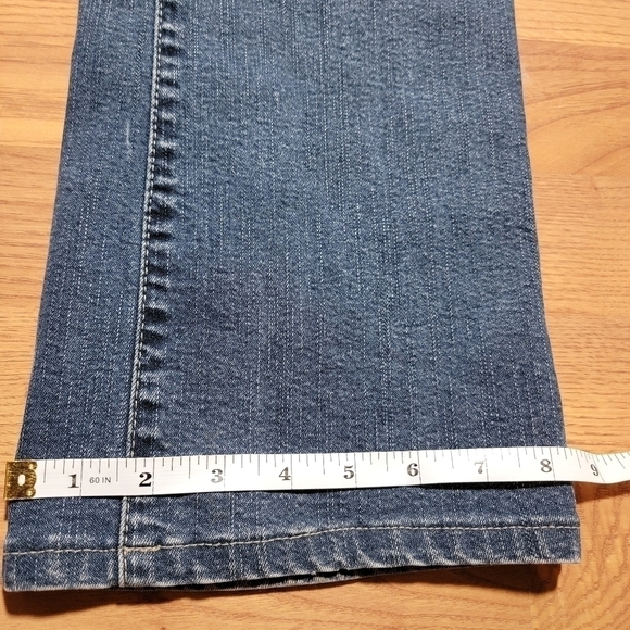 𝅺Marks & Spencer Per Una Roma Dark Blue Denim Bootcut Jeans Size 12 - Picture 3 of 13